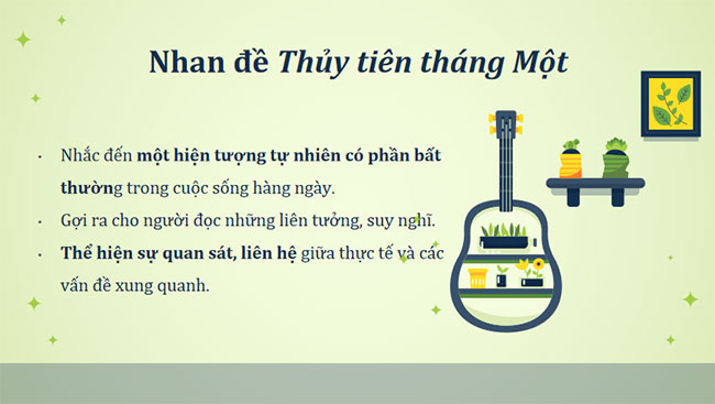 Giáo án PowerPoint Ngữ văn 7 Thuỷ tiên tháng Một