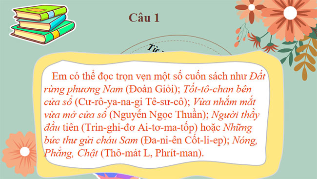 Giáo án PowerPoint Ngữ văn 7 Chinh phục những cuốn sách mới