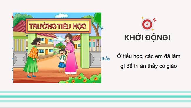 PowerPoint HĐTN 6: Tri ân thầy cô