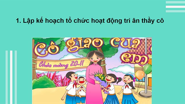 PowerPoint HĐTN 6: Tri ân thầy cô