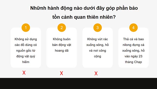 PowerPoint HĐTN 6: Bảo tồn cảnh quan thiên nhiên