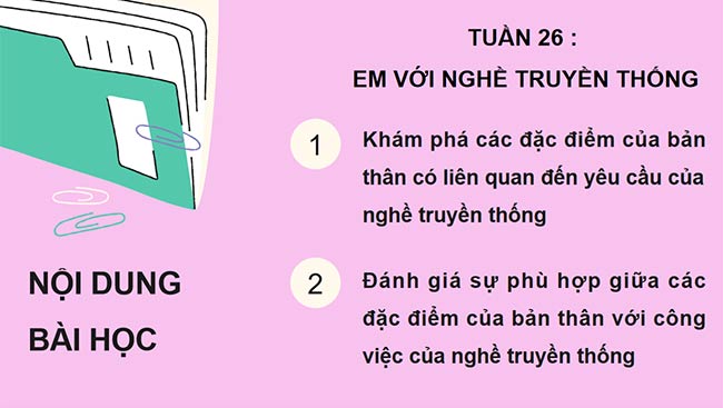 PowerPoint HĐTN 6: Em với nghề truyền thống