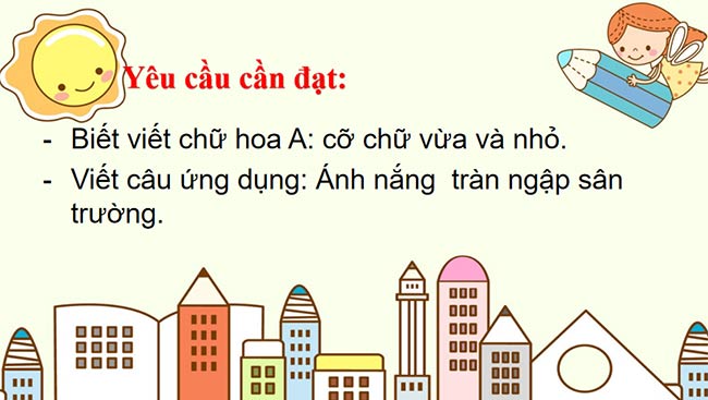 PowerPoint Viết: Chữ hoa A