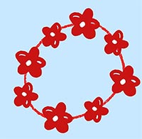 Giáo án mầm non: Xâu vòng màu đỏ tặng cô