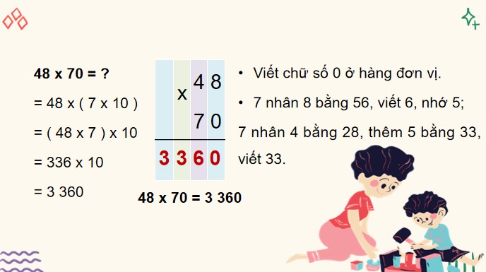 PowerPoint Bài 46: Nhân các số có tận cùng là chữ số 0