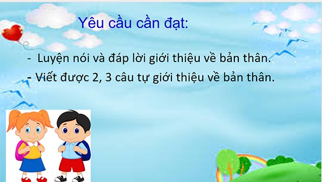 PowerPoint Viết đoạn văn giới thiệu bản thân