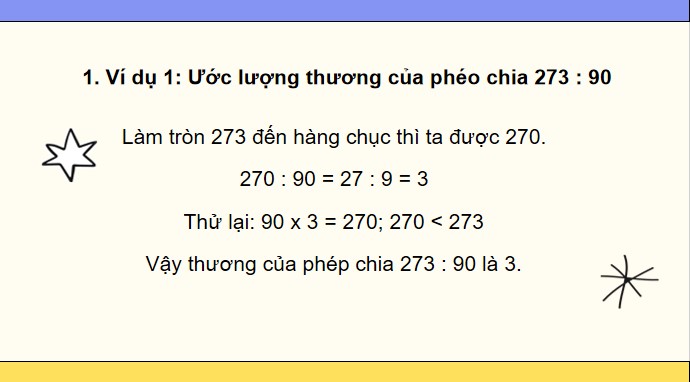 PowerPoint Bài 51: Ước lượng thương trong phép chia