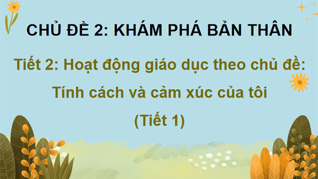  Tính cách và cảm xúc của tôi
