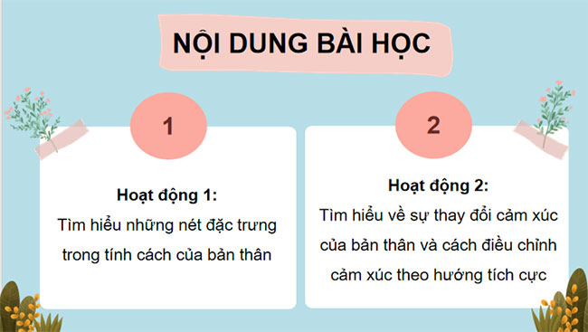  Tính cách và cảm xúc của tôi