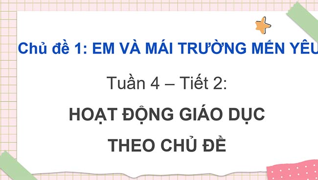 PowerPoint Hoạt động trải nghiệm 2 Tuần 4