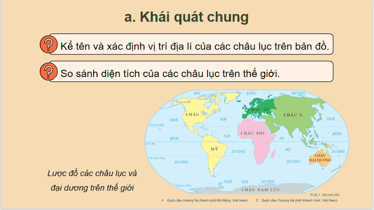 Bài 22: Các châu lục và đại dương trên thế giới
