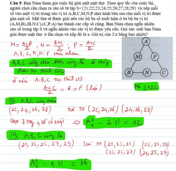 Hướng dẫn giải chi tiết đề Toán THPT 2025