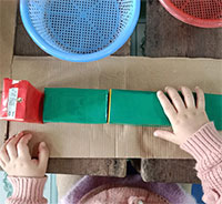 Giáo án mầm non: Hoạt động Xếp đoàn tàu