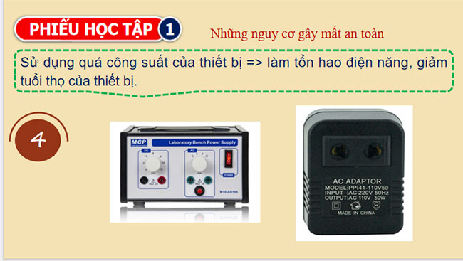 Các quy tắc an toàn trong phòng thực hành Vật lí