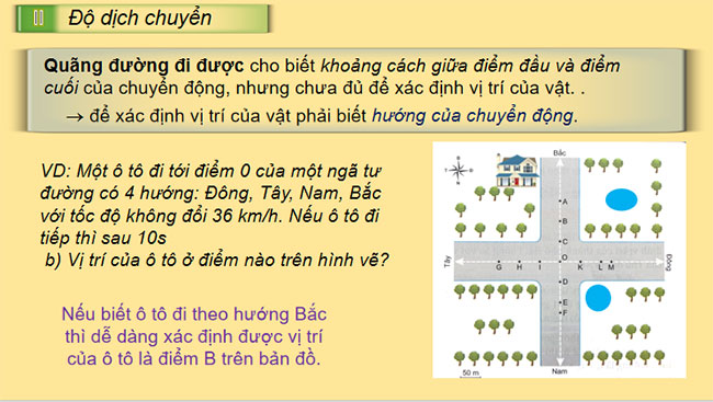 Độ dịch chuyển và quãng đường đi được