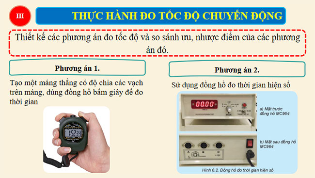 Thực hành Đo tốc độ của vật chuyển động