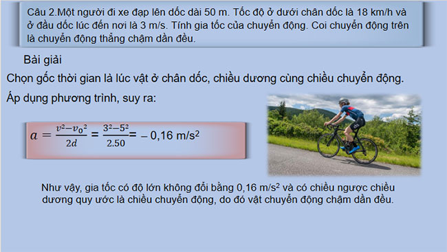 Chuyển động biến đổi Gia tốc