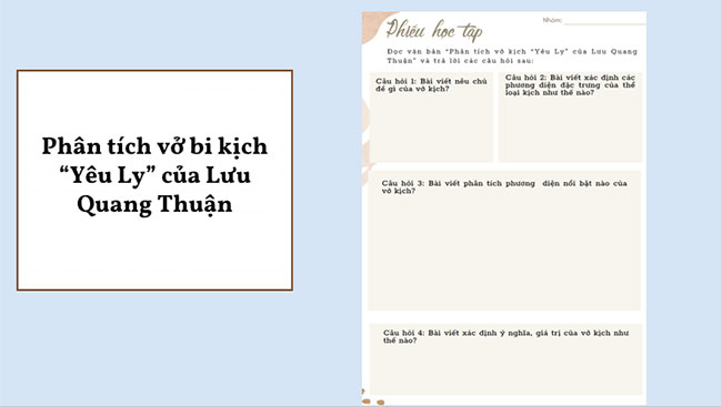 Giáo án PowerPoint Ngữ văn 9 Viết bài văn nghị luận phân tích một tác phẩm văn học kịch