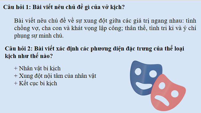 Giáo án PowerPoint Ngữ văn 9 Viết bài văn nghị luận phân tích một tác phẩm văn học kịch