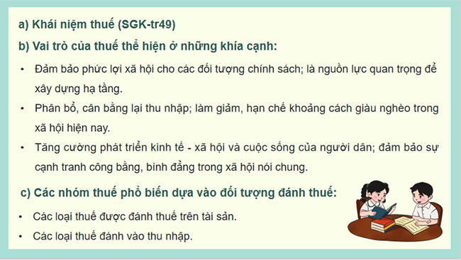 Chủ đề 1: Một số vấn đề về thuế