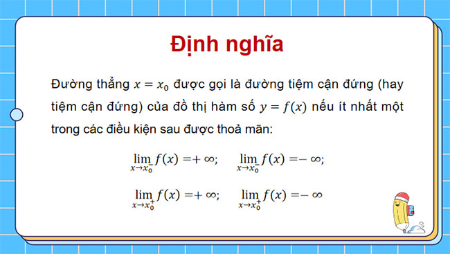 Đường tiệm cận của đồ thị hàm số