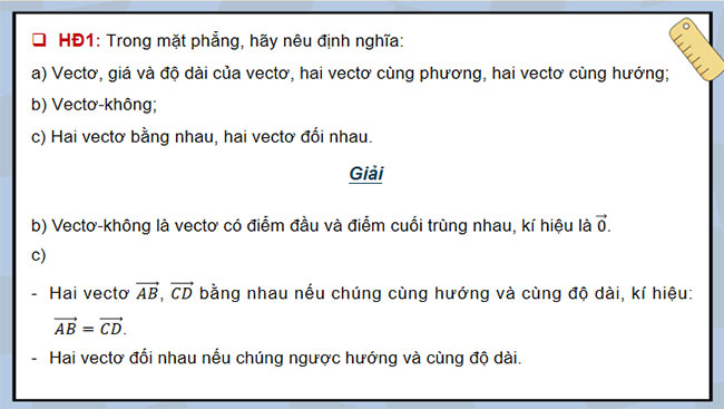 Vectơ và các phép toán vectơ trong không gian