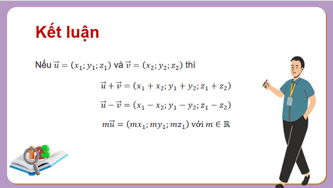 Biểu thức toạ độ của các phép toán vectơ