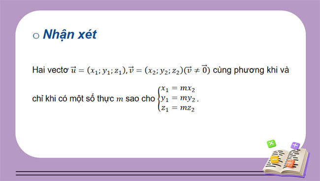 Biểu thức toạ độ của các phép toán vectơ