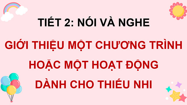 PowerPoint Giới thiệu một chương trình truyền hình hoặc một hoạt động dành cho thiếu nhi