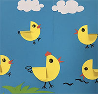 Giáo án mầm non: Dán hình con gà