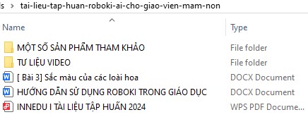 Tài liệu tập huấn Roboki AI cho giáo viên mầm non