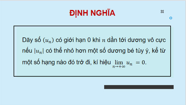 Giáo án PowerPoint Toán 11 Bài 1: Giới hạn của dãy số
