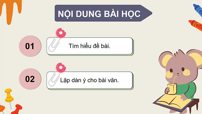 PowerPoint Tìm ý, lập dàn ý cho bài văn kể chuyện sáng tạo