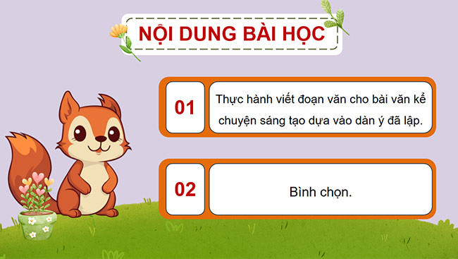 PowerPoint Viết đoạn văn cho bài văn kể chuyện sáng tạo