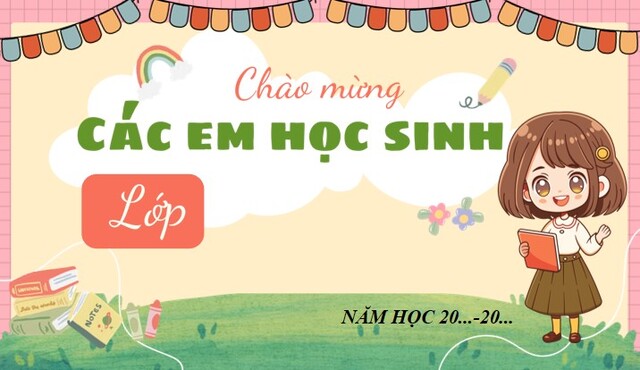 PowerPoint chào đón học sinh lớp 1