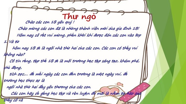 PowerPoint chào đón học sinh lớp 1