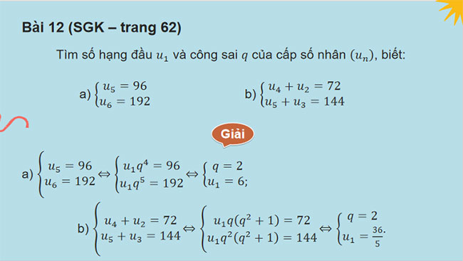 Giáo án PowerPoint Toán 11 Bài tập cuối chương 2: 