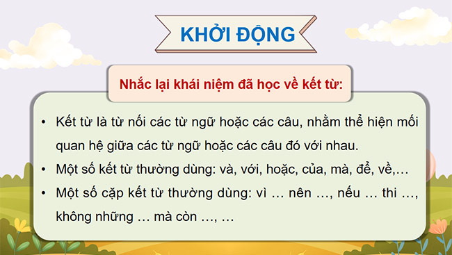 PowerPoint Luyện tập về kết từ