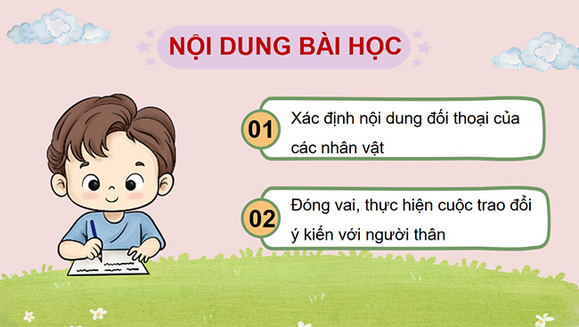 PowerPoint Trao đổi ý kiến với người thân Chung tay vì cộng đồng