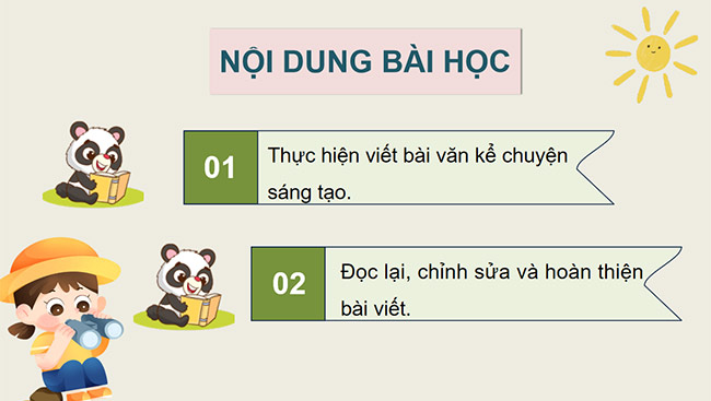 PowerPoint Viết bài văn kể chuyện sáng tạo (Bài viết số 1)