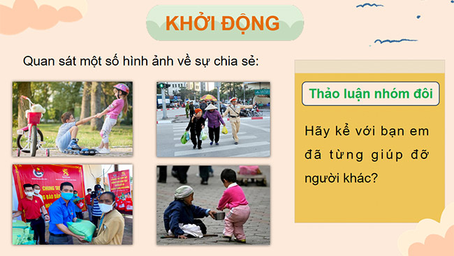 PowerPoint Thảo luận theo chủ đề Ý nghĩa của sự chia sẻ