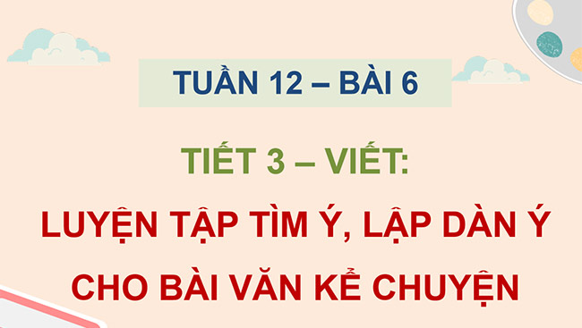 PowerPoint Luyện tập tìm ý, lập dàn ý cho bài văn kể chuyện sáng tạo