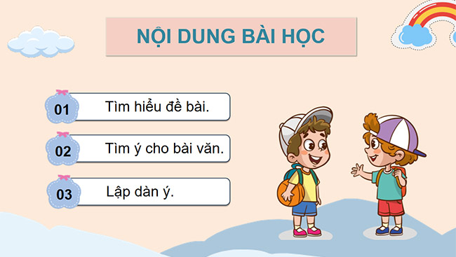 PowerPoint Luyện tập tìm ý, lập dàn ý cho bài văn kể chuyện sáng tạo