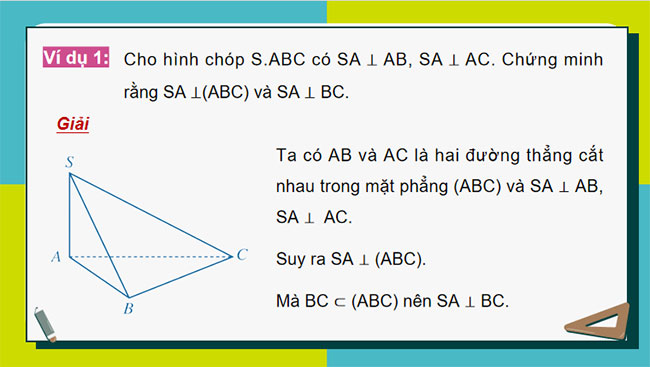 Đường thẳng vuông góc với mặt phẳng