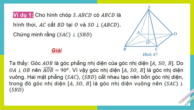 Hai mặt phẳng vuông góc