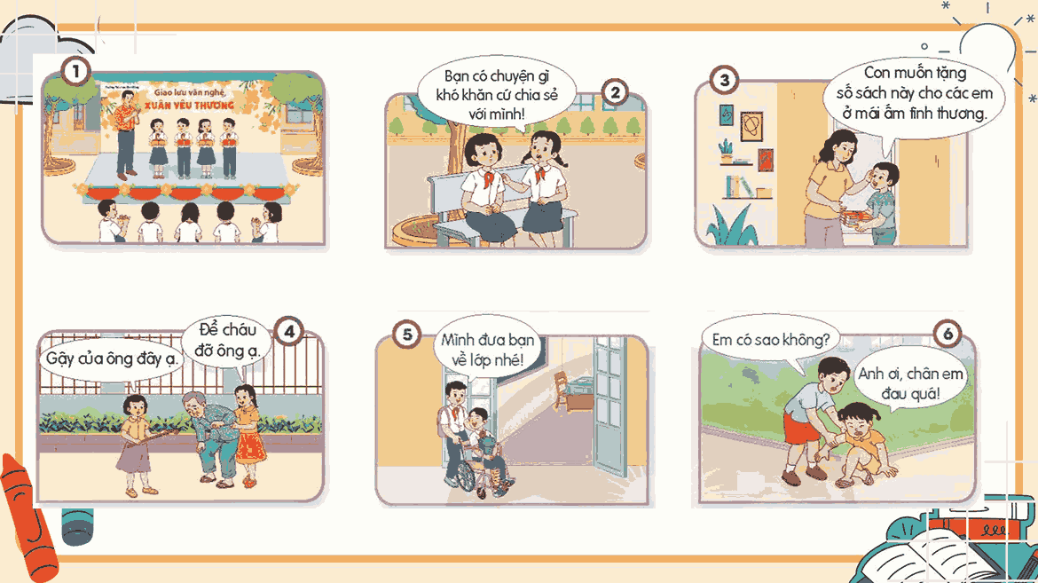 Bài 3: Em cảm thông, giúp đỡ người gặp khó khăn