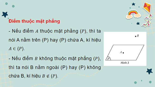 Điểm đường thẳng và mặt phẳng trong không gian