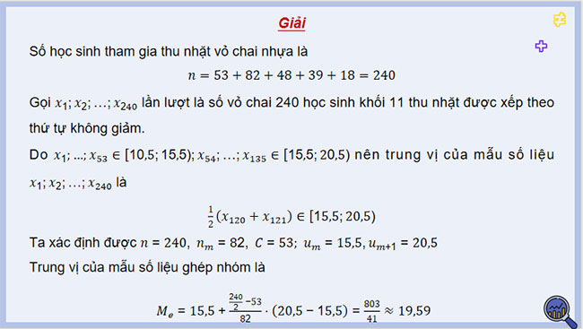 Trung vị và tứ phân vị của mẫu số liệu ghép nhóm