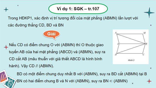 Đường thẳng và mặt phẳng song song
