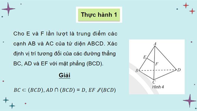 Đường thẳng và mặt phẳng song song